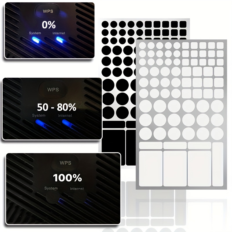  LED Light Blocking Stickers, Light Dimming LED Filters
