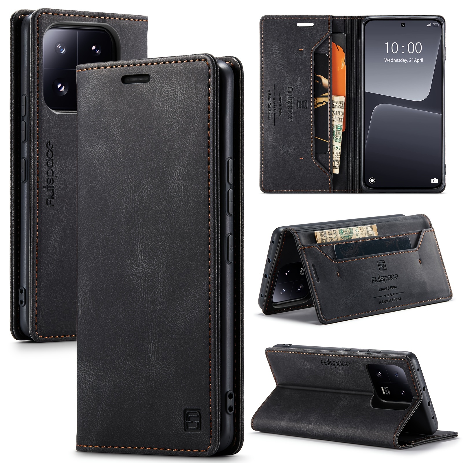 Retro Wallet Case for Xiaomi Redmi Note 13 Pro Plus 5G Magnet