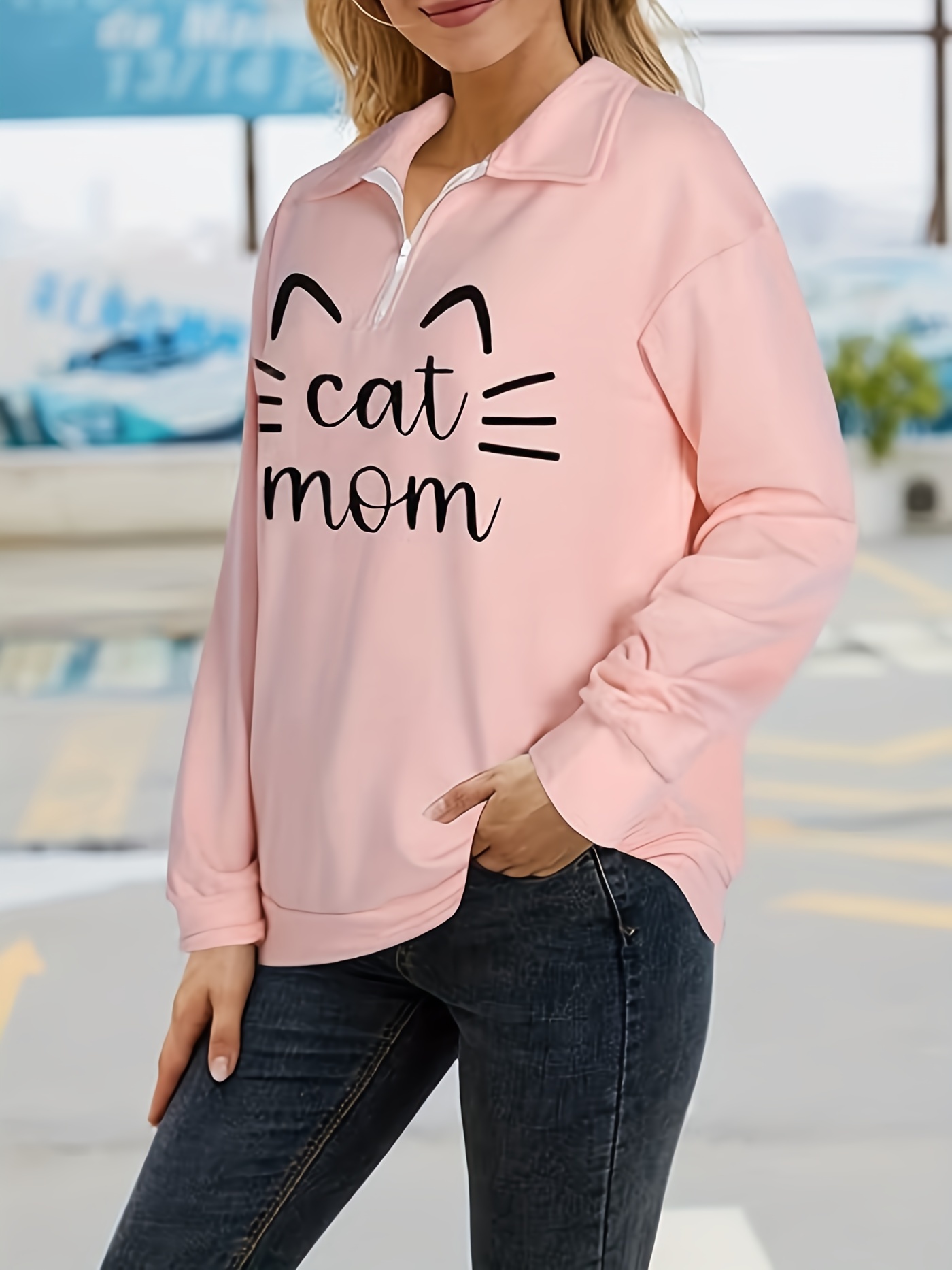 Cat mom outlet sweatshirt