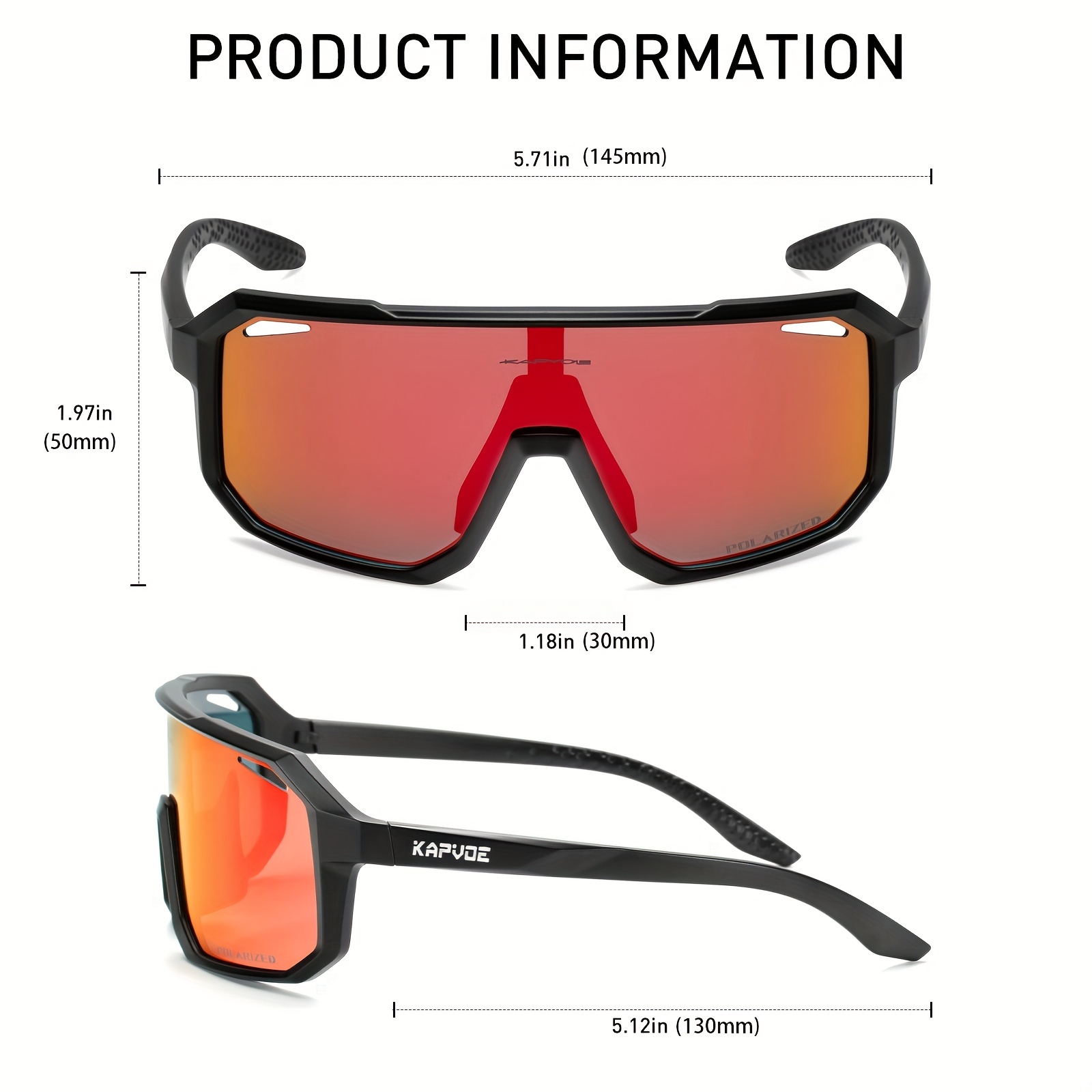 Polarized Cycling Sunglasses Men Women Eyewear - Temu Czech Republic