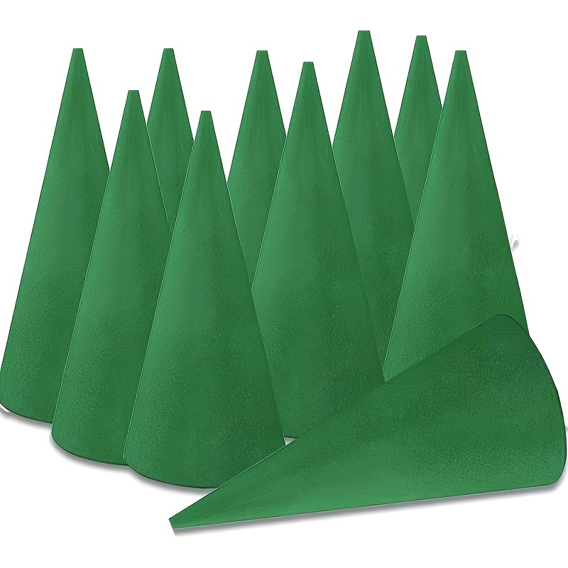 Kids 5pcs 5.91 inch DIY Christmas Tree Foam Cones Modeling Xmas