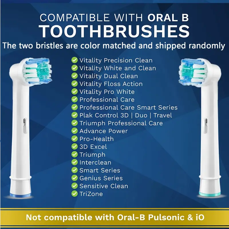 Replacement Toothbrush Heads Compatible Oral b Braun - Temu Canada