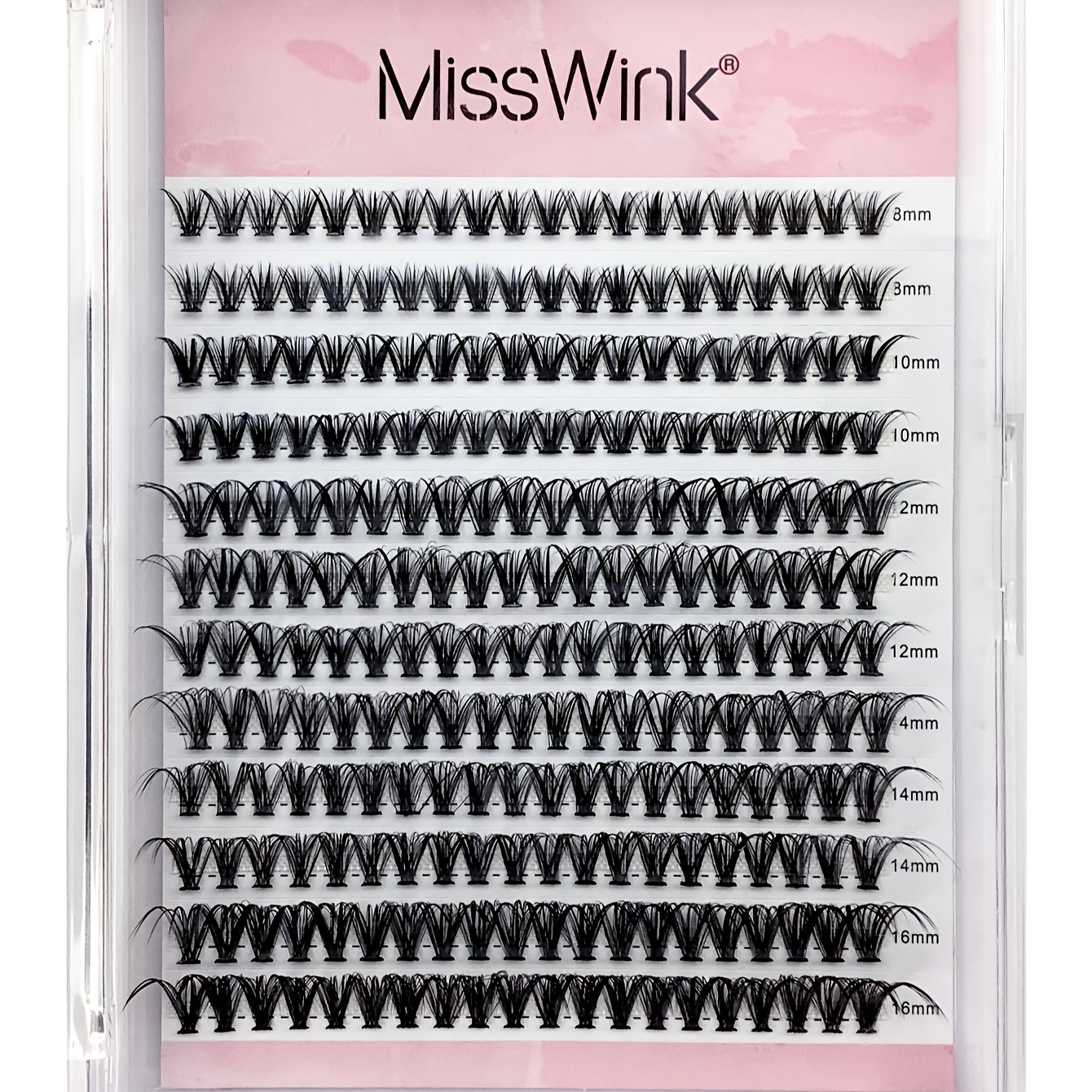 

240pcs Lash , Diy Individual Lashes Wispy Eyelashes Extension 8-16mm 30d Curling Fluffy Reusable False Eyelashes Diy At Home