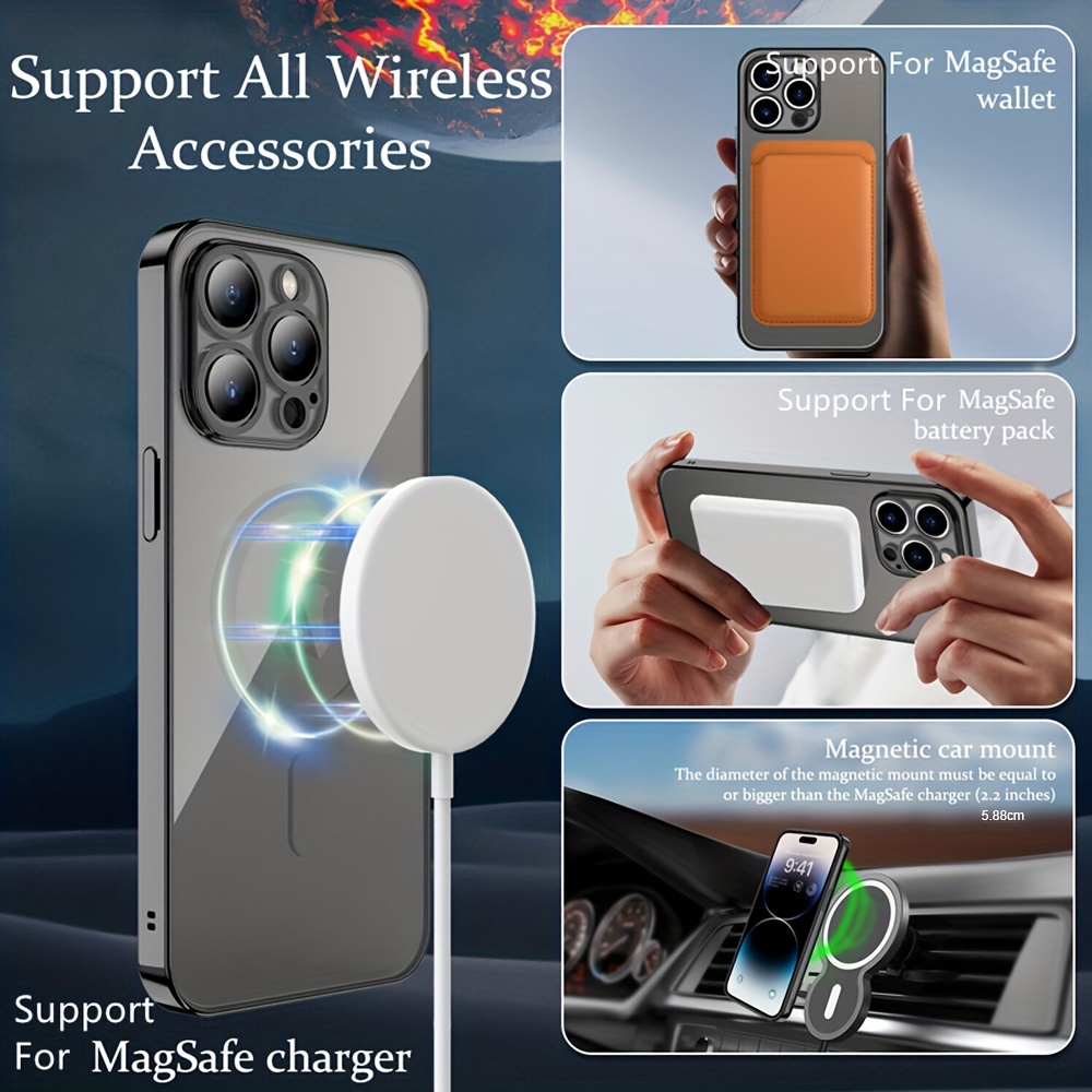 Clear Magnetic Apple iPhone 14 13 12 mini 11 Pro XS Max XR MagSafe Case+  Wallet