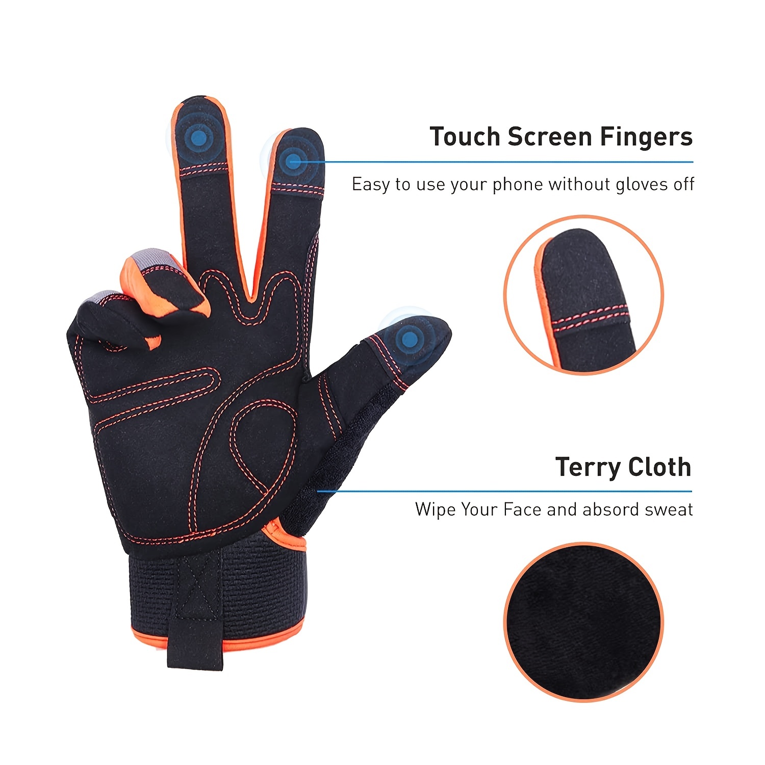Work Gloves For Men & Women - High Dexterity Touch Screen, Excellent Grip  For Multipurpose Utility & Mechanic Work - Temu