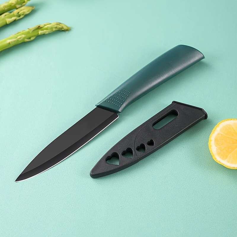 1pc Stainless Steel Knife With Protective Cover Non Slip Chef Knife Fruit  Knife Kitchen Small Knife - Home & Kitchen - Temu