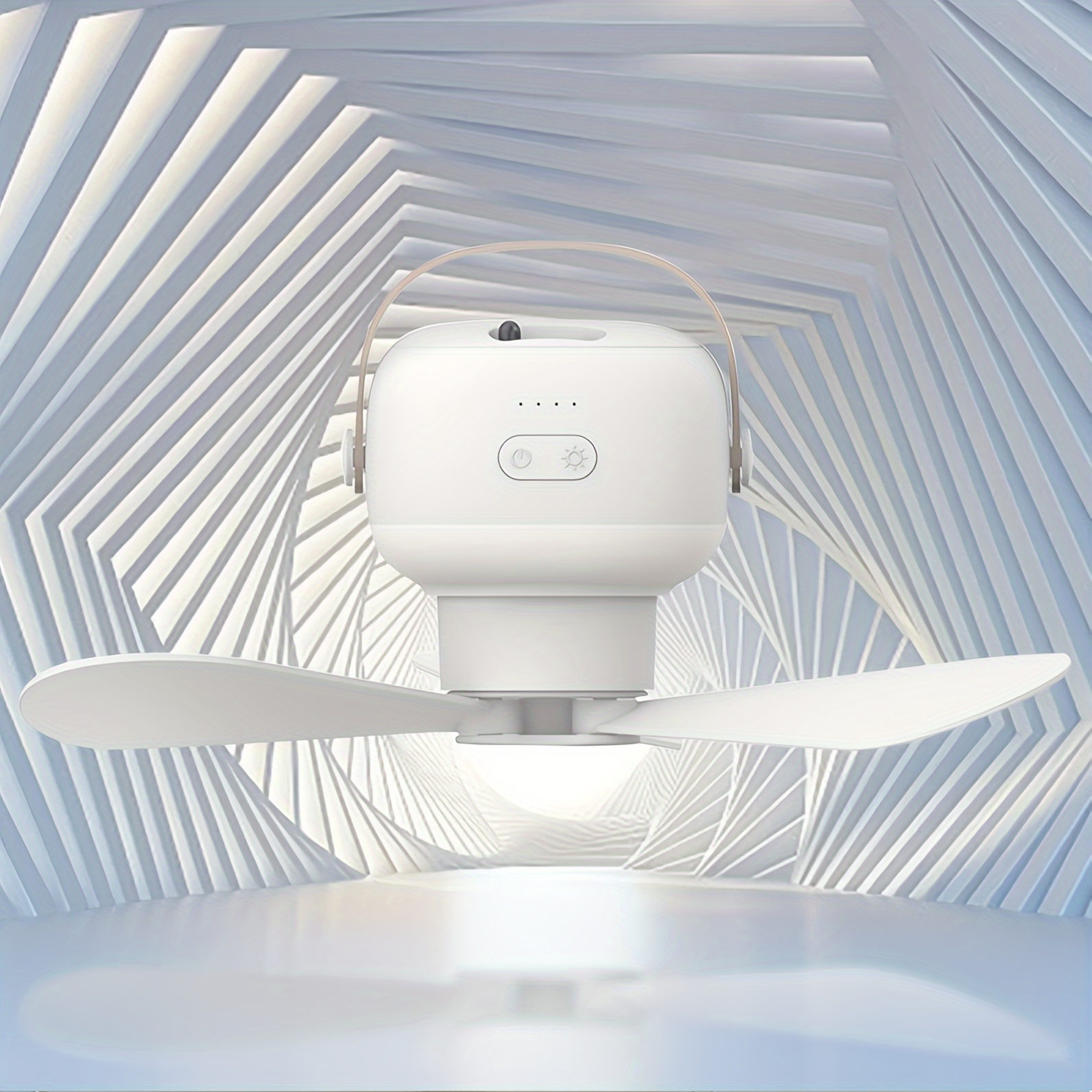 

Ceiling Fan Light-weight Rechargeable Hanging Fan For Tent With Led Lamp Portable Chandelier Fan Remote Control Mute Desktop Fan