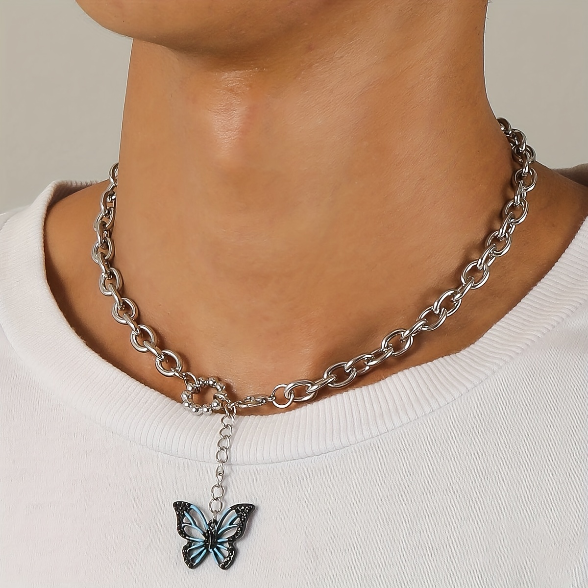 men s fashion butterfly pendant necklace party birthday gift Temu Qatar