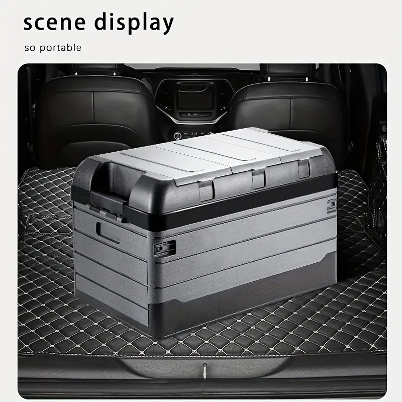 Maximize Car's Storage Space Foldable Trunk Storage Box! - Temu