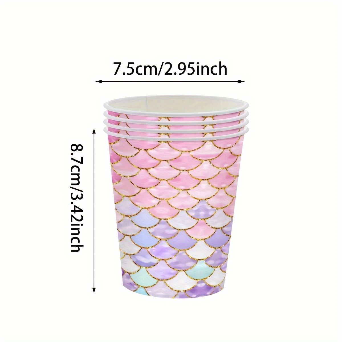 Mermaid Birthday Party Supplies Fish Scale Plate Paper Cup Napkin Tableware  For Kids Girls Ocean Theme Party Decorations - AliExpress