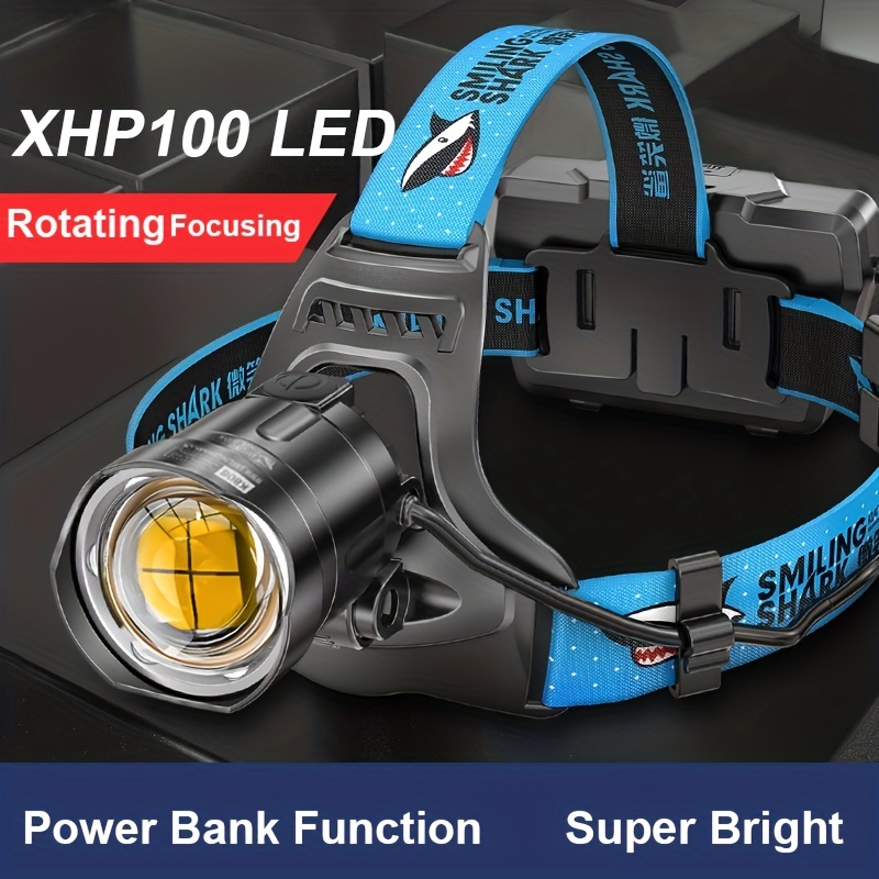Lächelnde Shark P100 Led Hochleistungs-superhelle Stirnlampe Mit