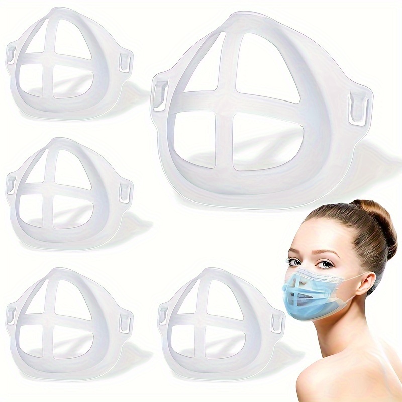 Support de Masque 3D, Support Intérieur Respiratoire sous Masque Silicone,  Support de Masque Respirant 3D en Silicone, coque Masque Facial Confort