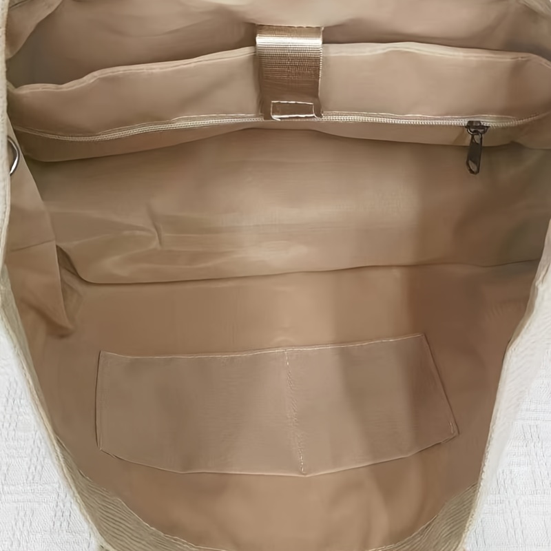 Corduroy Tote Bag Large Capacity All Match School Bag