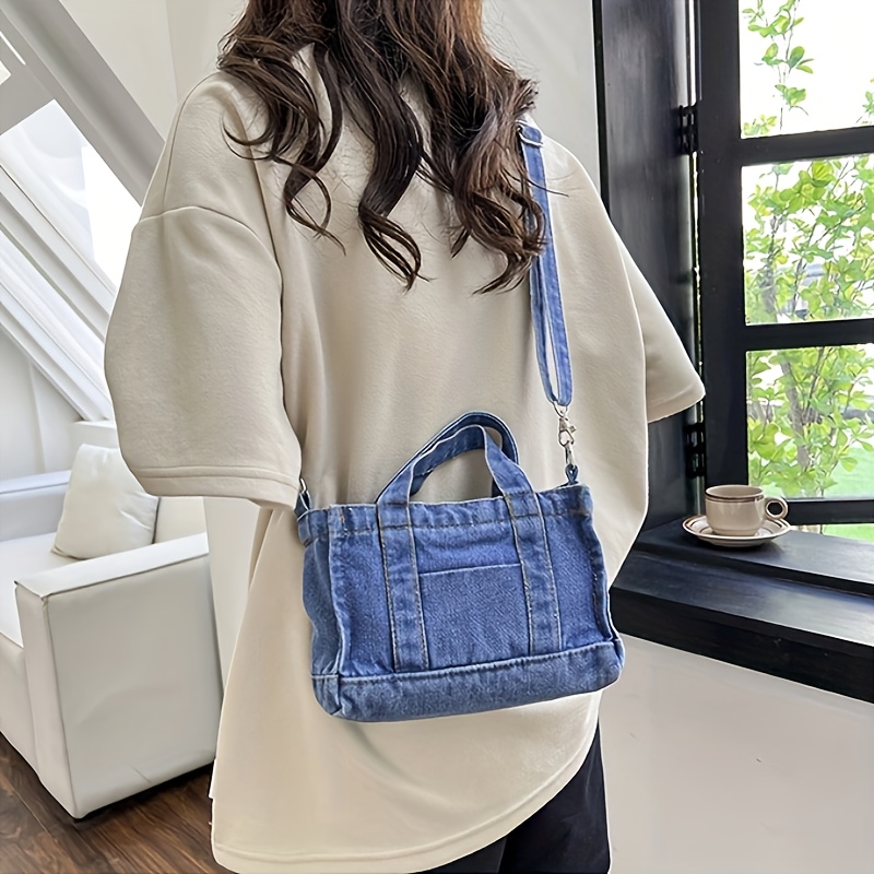 QUILTED DENIM CROSSBODY BAG