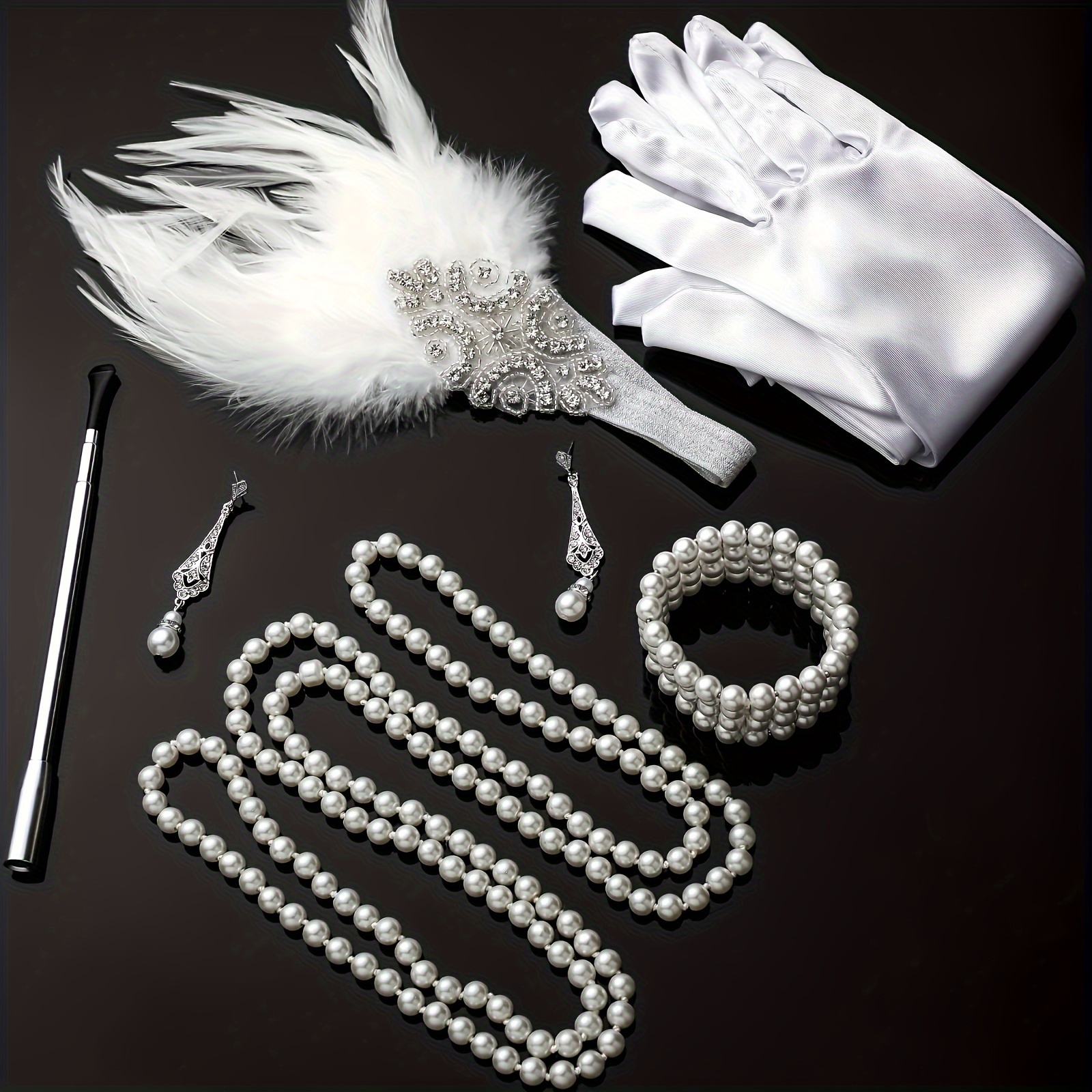 Acheter Ensemble de décorations pour femmes, accessoires Gatsby