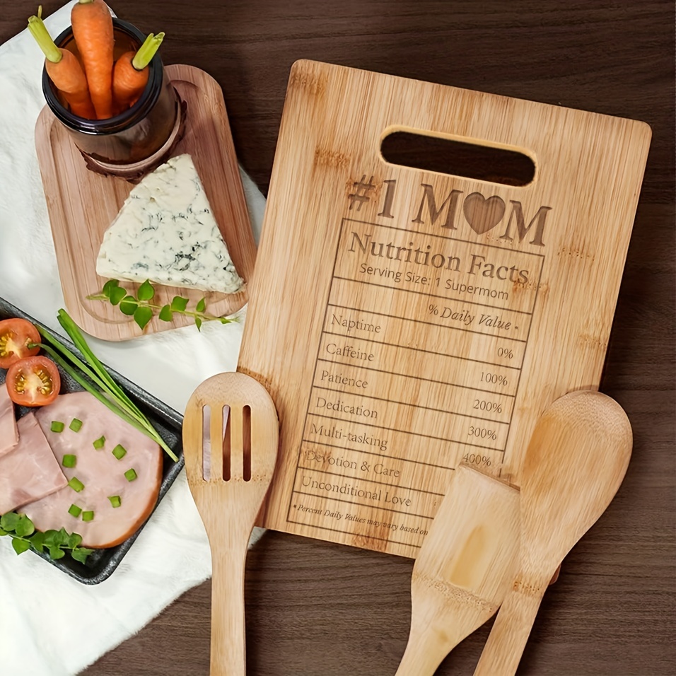 Personalized Mom Cutting Board Bamboo Engraved Gift For - Temu