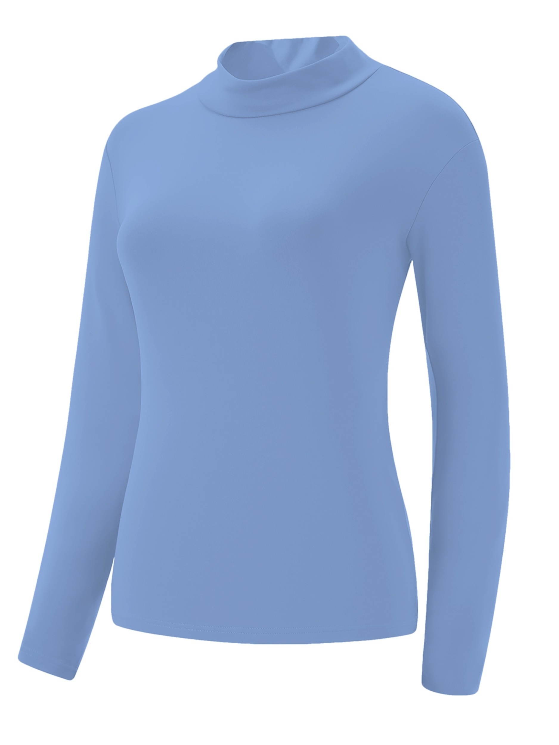 Mock Neck Thermal Underwear Soft Comfortable Long Sleeve - Temu