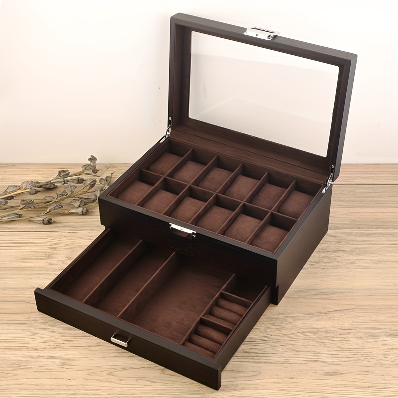 Watch box with discount drawer