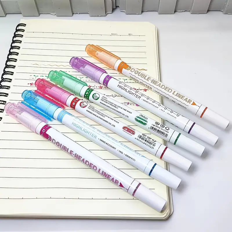 Double-headed Roller Stamp Watercolor Pens: Perfect For Adults