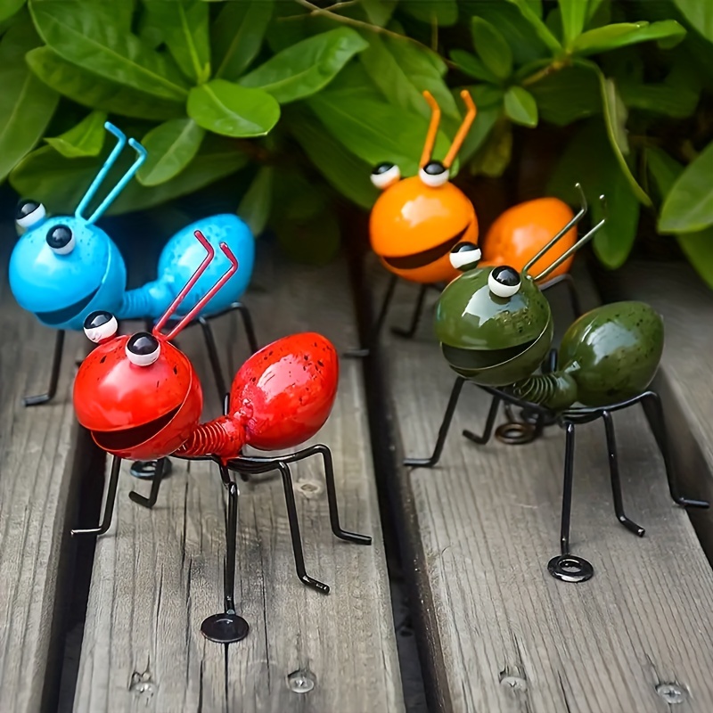Set of 3 Metal Ants Garden Decor Metal Insect Garden Art 