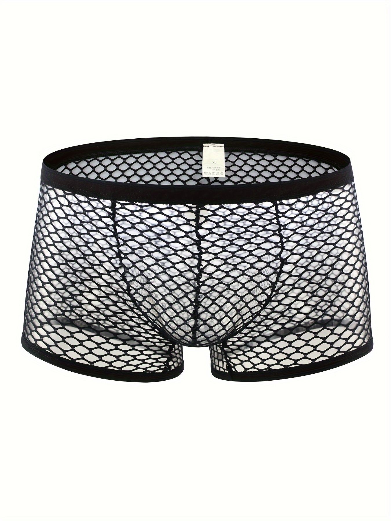 Underwear Briefs Mesh Net Hollow Male Transparent Bikini
