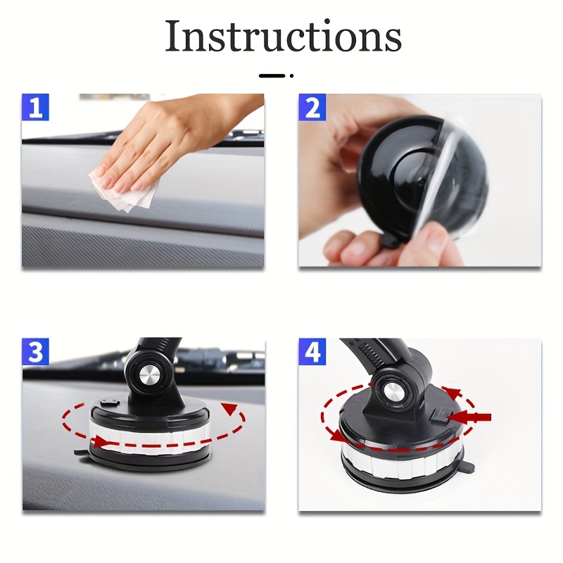 mobile phone car mount suction cup type center console mechanical arm mobile phone shooting bracket cargo car navigation fixed bracket details 6