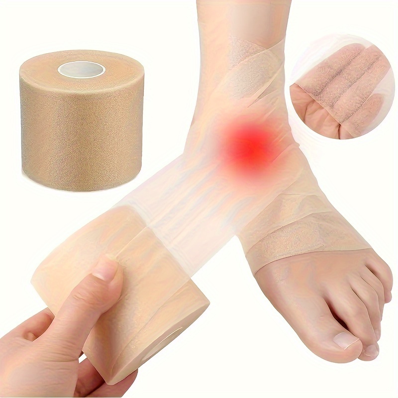 Sports Tape White Patch Bandage Binding Foot Basketball - Temu