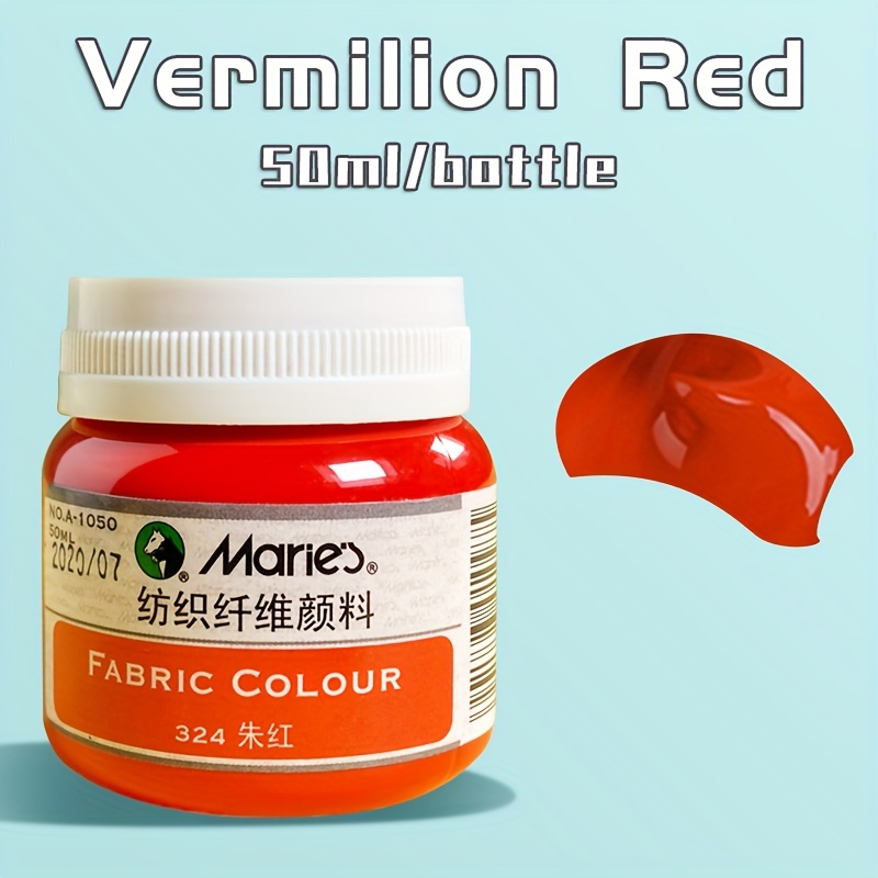 Textile Color Paint, primary red, 500 ml/ 1 bottle