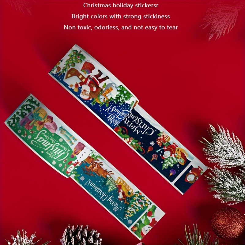 Christmas Pattern Paper Tape Set Colorful Decorative Masking - Temu