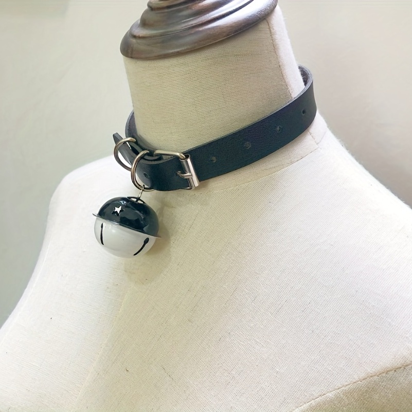 Valentines Day Gift, Mens Pu Leather Choker Collar Necklace