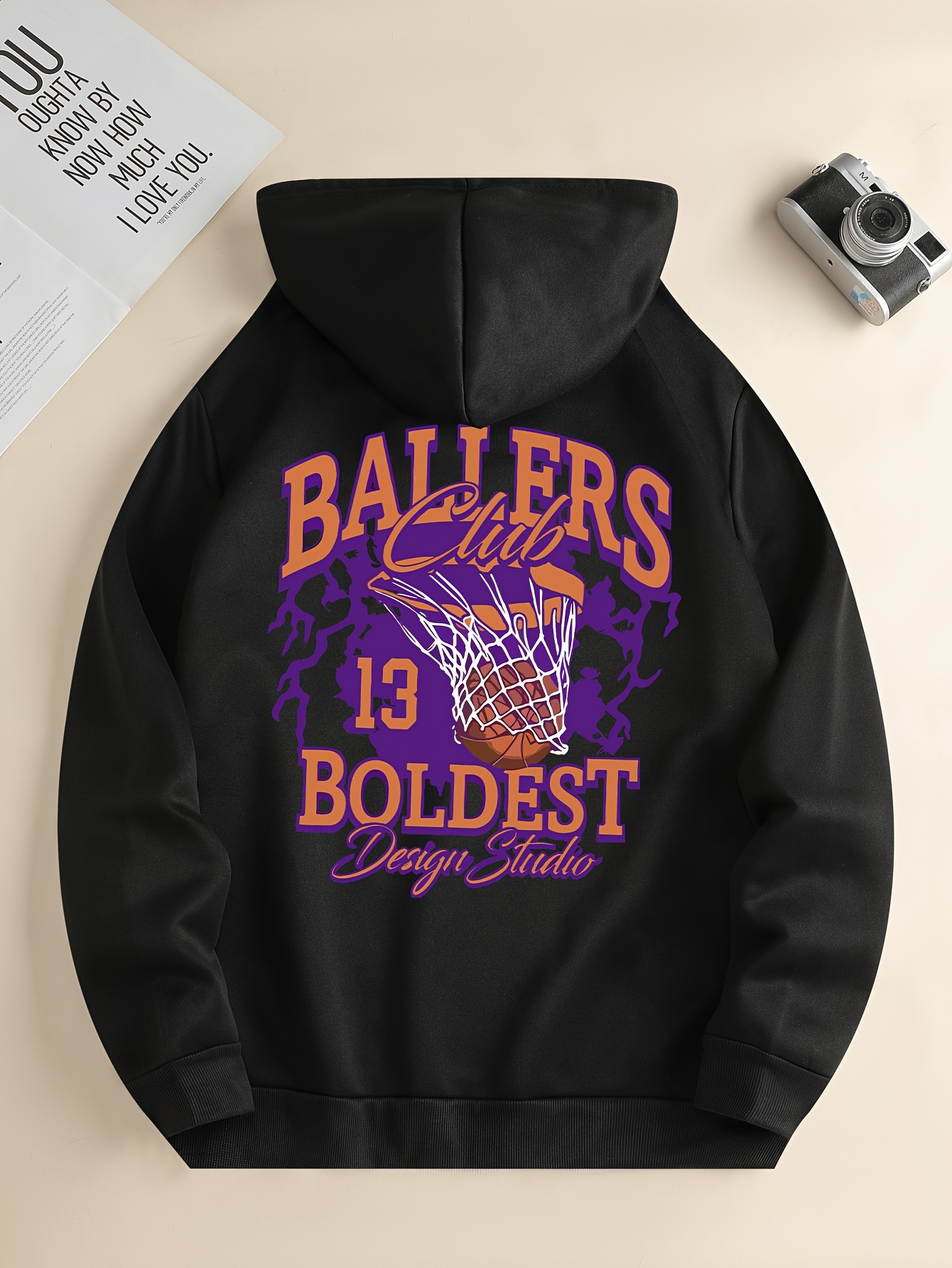 Men's basketball los angeles lakers printed elements casual online sweatshirt