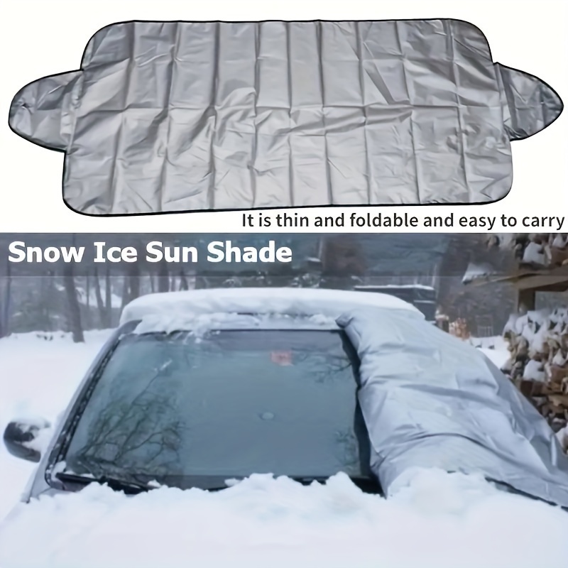 Winter Car Snow Cover Foldable Car Windshield Cover Sunshade - Temu