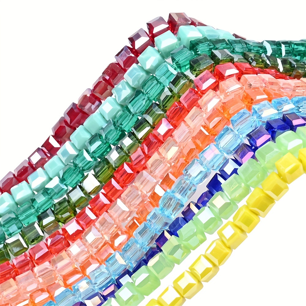 Rainbow Color Beads For Diy Bracelet Necklace Accessories - Temu