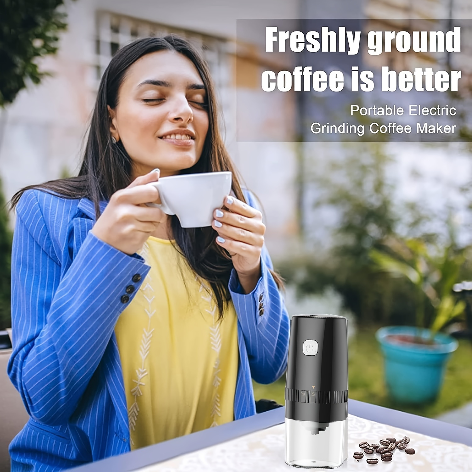 Portable Coffee Grinder With Ceramic Grinding Core Type c - Temu