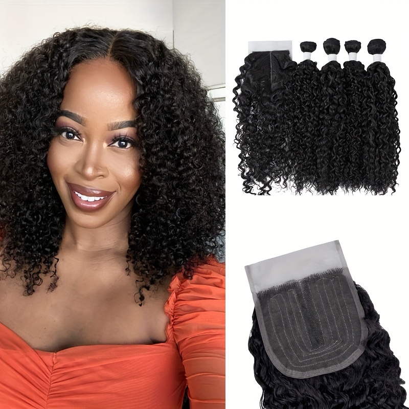 Bandeau Perruque Bresilienne Bouclée 12 Pouces Perruque Headband Afro Femme  Naturelle Perruque Cheveux Humain Afro Curly Human Hair Wig Perruques pour