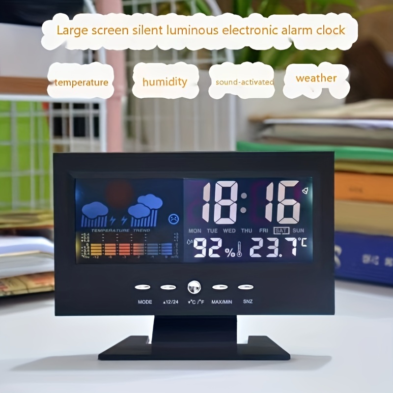 Digital Desk Clock - Temu Canada