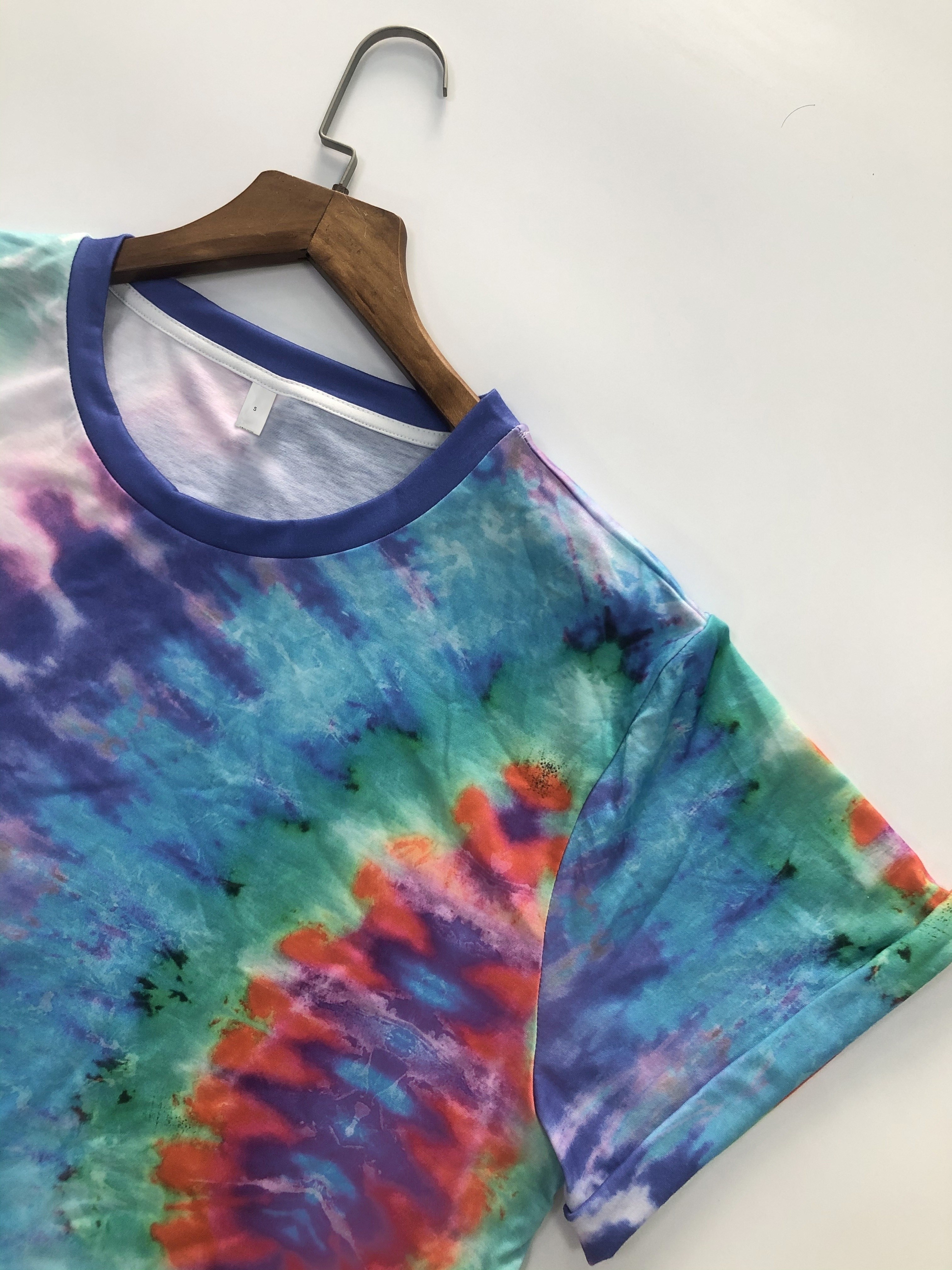 Vestido camiseta 2025 tie dye