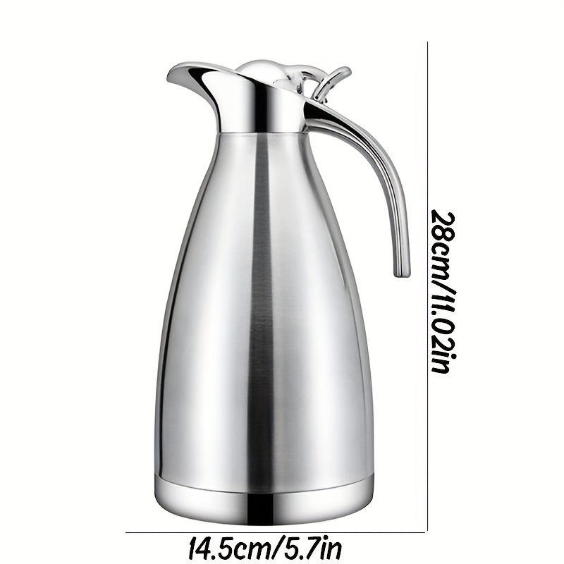 68Oz Stainless Steel Thermos Bottle, Three Wall Vacuum Thermal Insulation,  12H Thermal Insulation/24H Cold Insulation, Tea, Water And Coffee Dispenser
