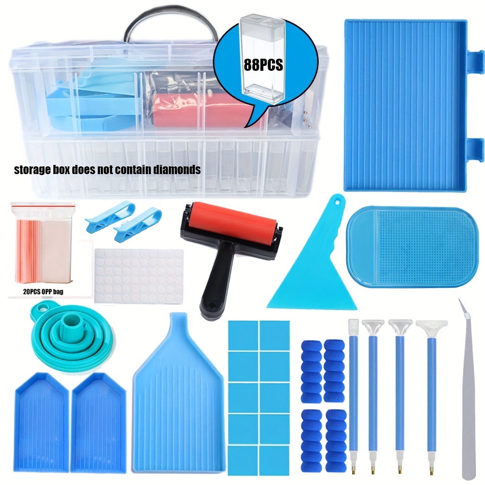 Diamond Painting Storage Containers With Tools Accessories - Temu