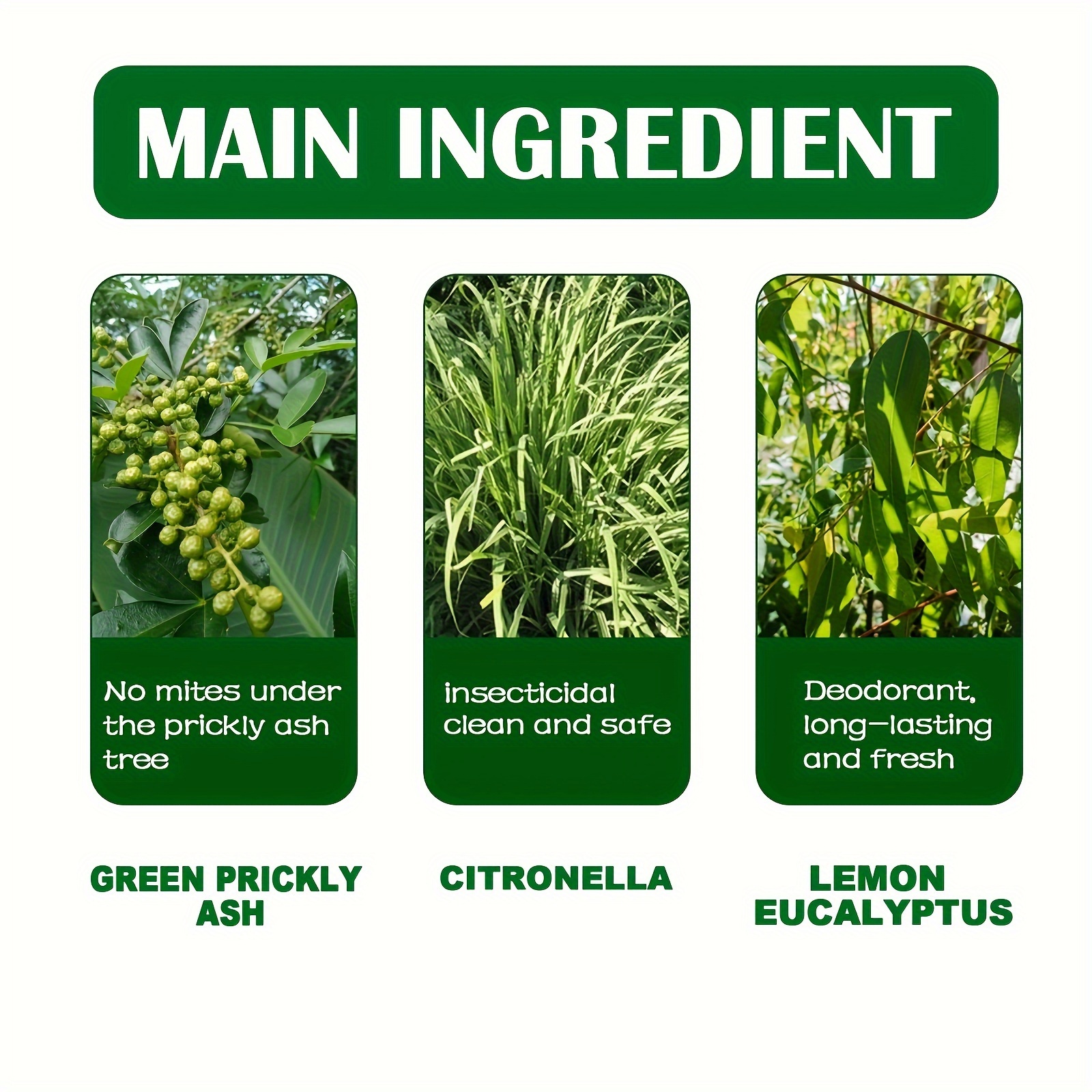Green Prickly Ash Mite Removal Spray for Household Use