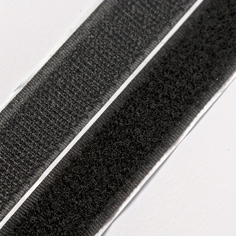 2 sistema de fijación de velcro adhesivo negro de 100 cm