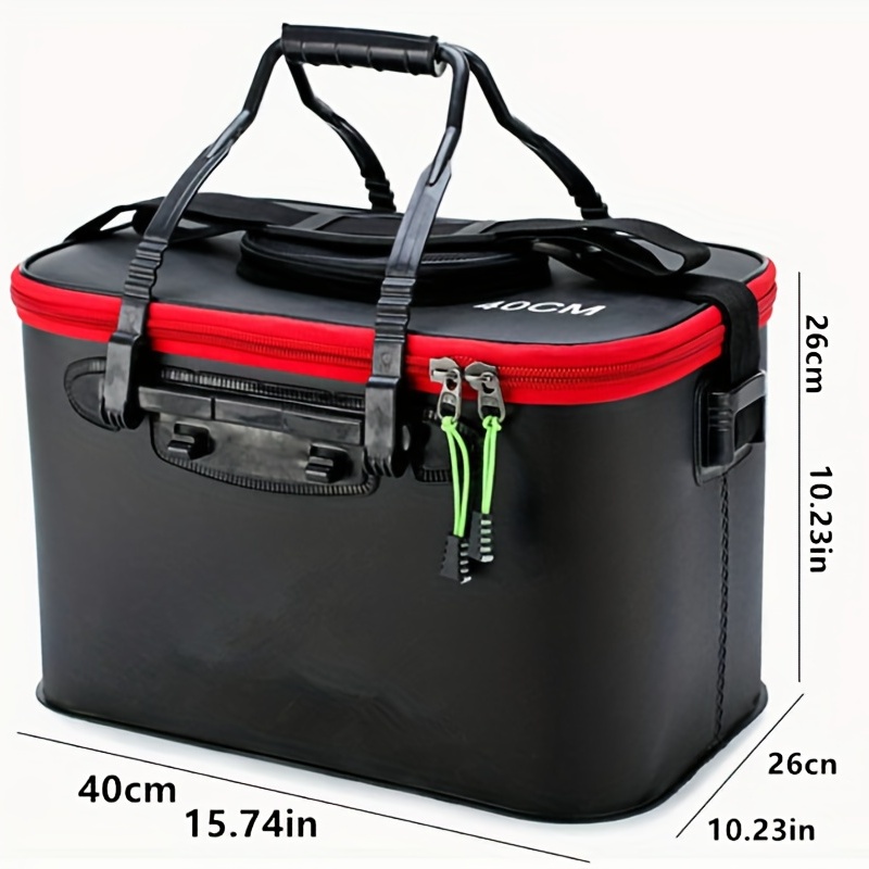 Portable Eva Fishing Bag Collapsible Fishing Bucket Live - Temu Republic of  Korea