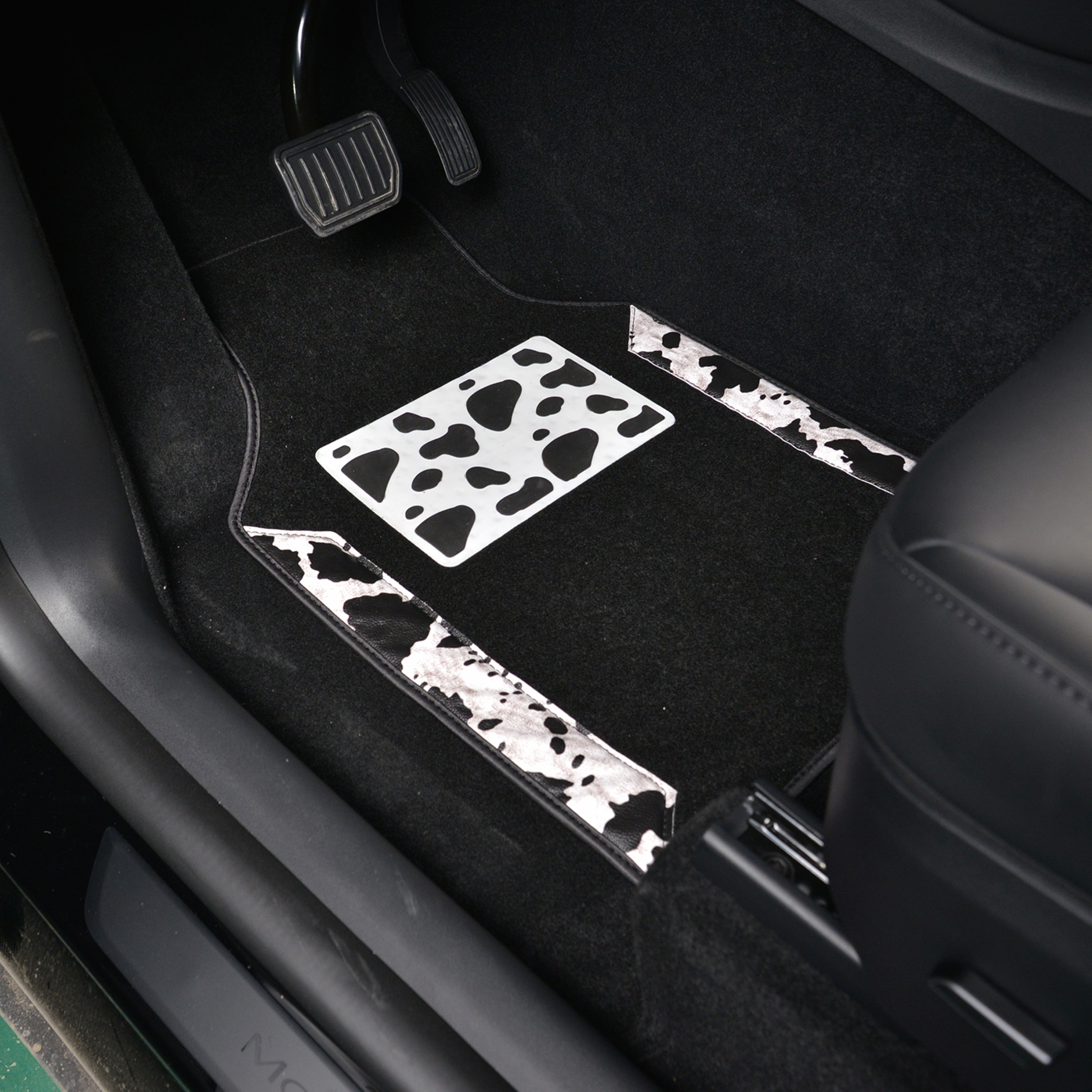 White Sunflower Printed Car Floor Mats Universal Fits Non - Temu