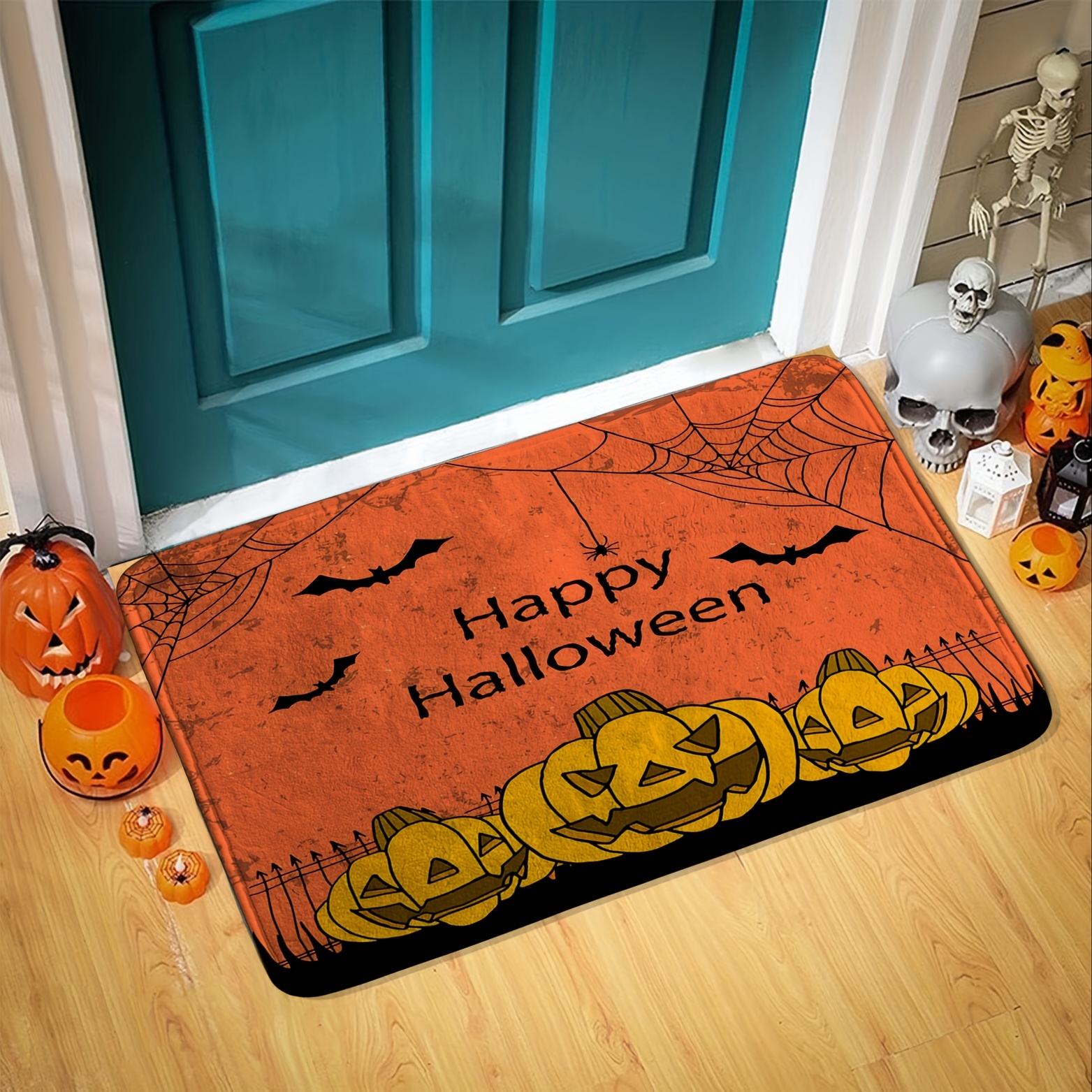 Happy Halloween,pumpkin Rug,halloween Gift Area Rug,halloween Rug,decorative  Rug,halloween,indoor Rug,entry Rug,home Decor Carpet,non Slip 