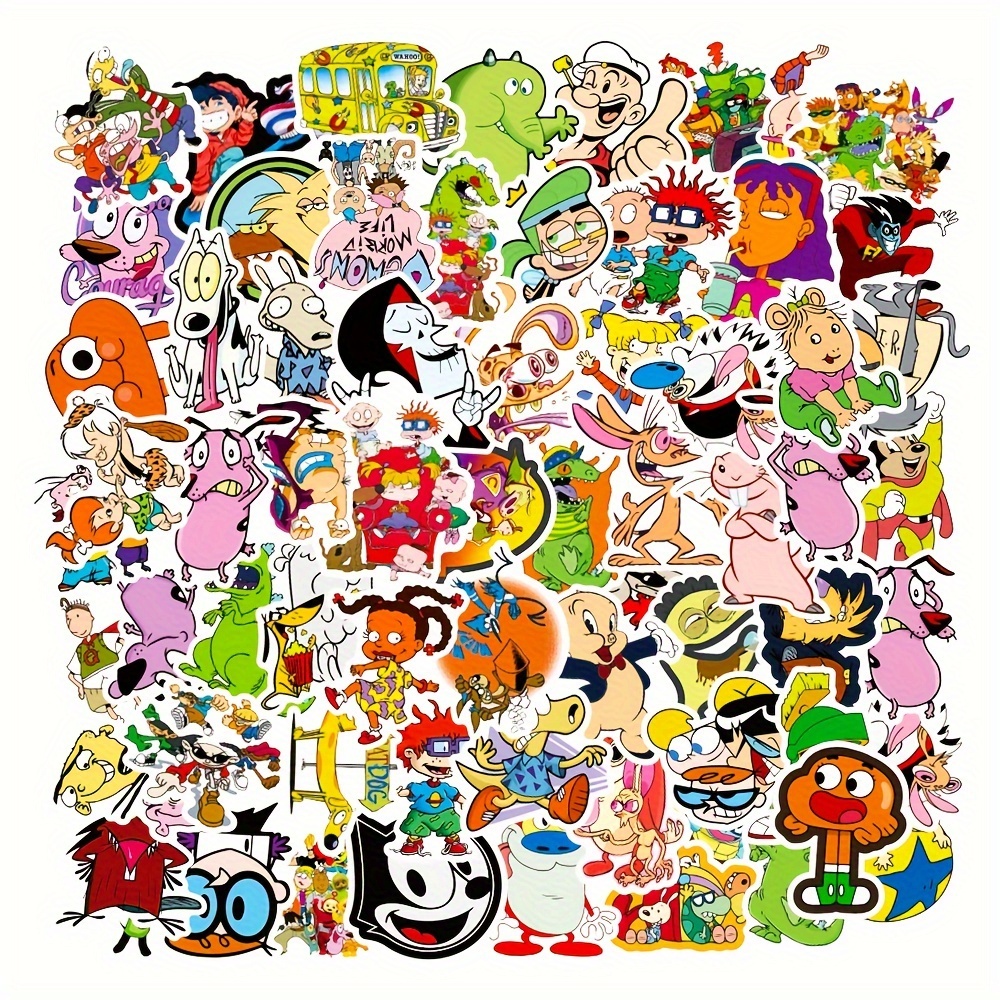  70Pcs 80s 90s Stickers Retro 90s Stickers for Water