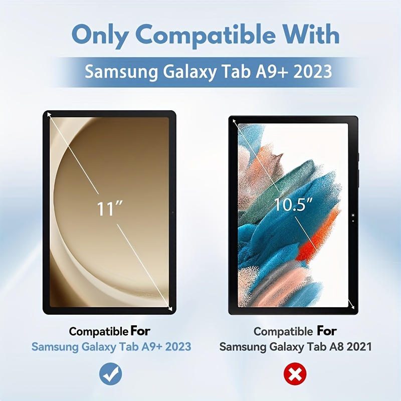 [2 Pack] Protecteur D'écran Pour Samsung Galaxy Tab A9+/A9 Plus 11 Pouces,  Protecteur D'écran En Verre Trempé Pour Tablette Galaxy A9+/A9 Plus 2023