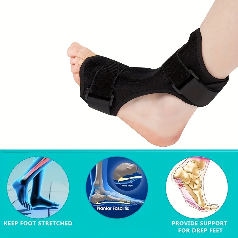 Plantar Fasciitis Night Splint Adjustable Foot Drop Orthosis - Temu