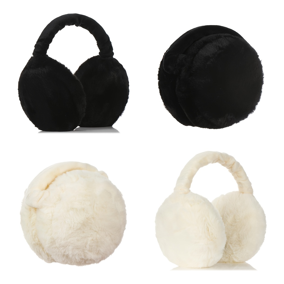 Foldable Earmuffs Unisex Winter Warm Thick Plush Earmuffs - Temu