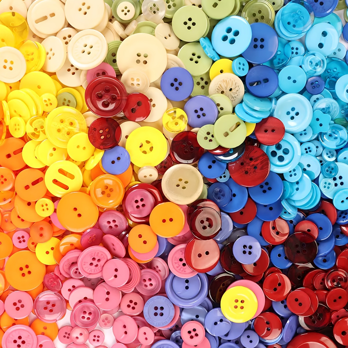 Bottoni colorati fatti a mano fai-da-te Bottoni creativi color