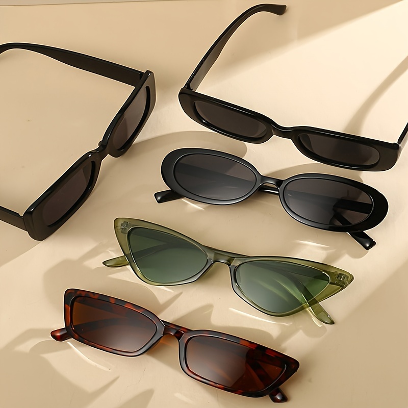 5 пар унисекс модных очков для пляжа, затеняющих, модных и легких, подходящих для ежедневного украшения, детали совпадения 8